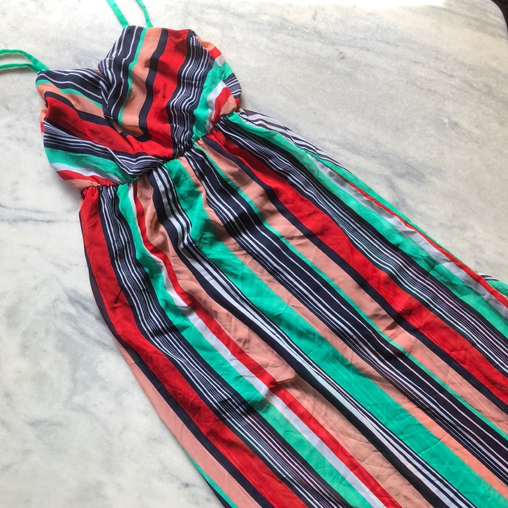 Maxi Striped Multicolor Dress